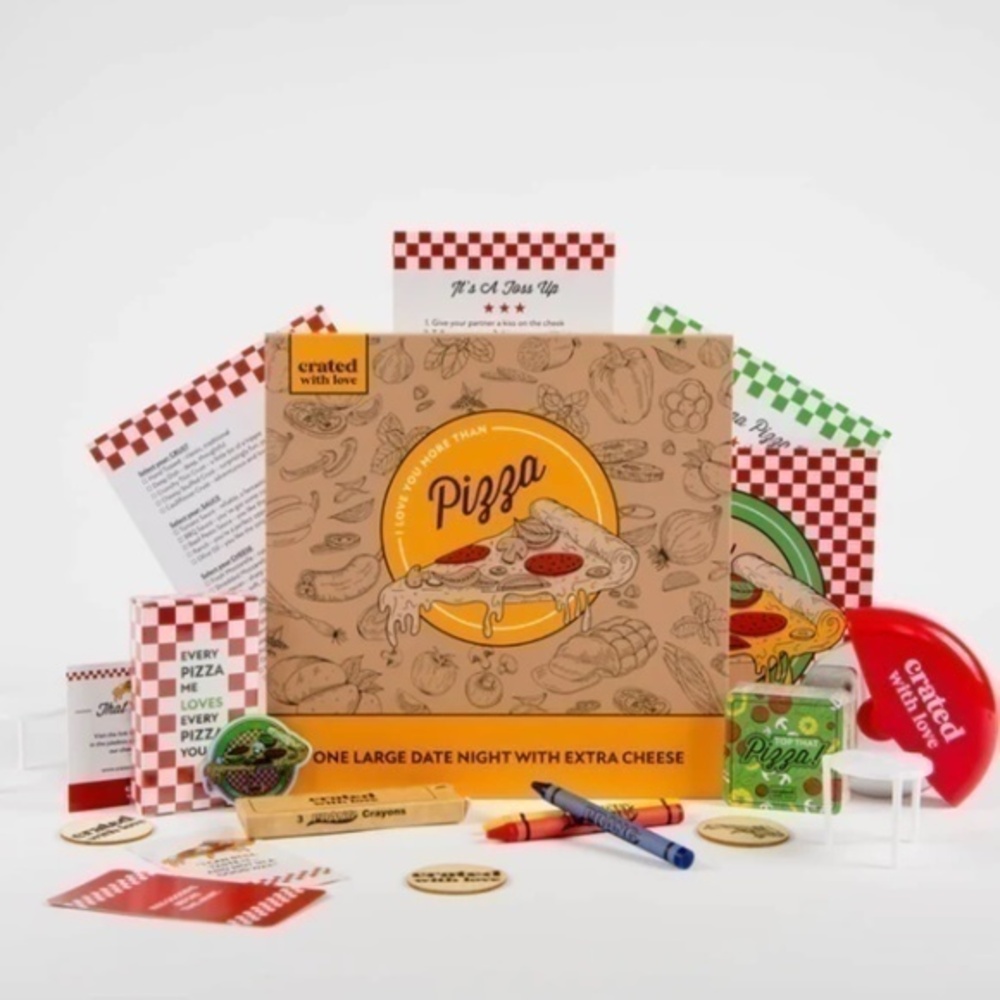 NWT Created with Love I Love You More Than Pizza Date Night